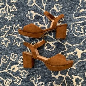 Brown Low Block Heel
